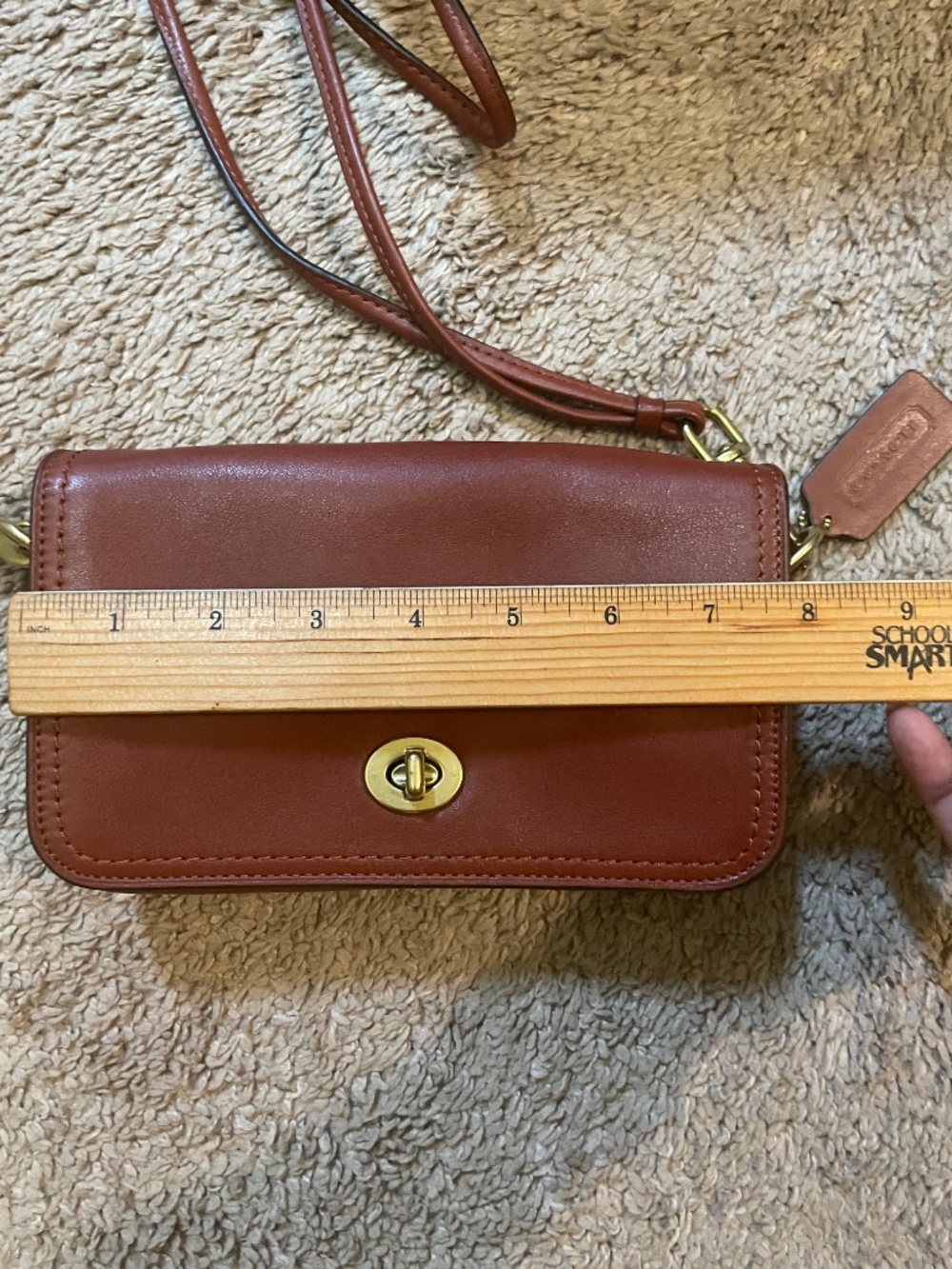 Coach Penny Legacy Leather Crossbody Turnlock - Picture 13 of 13